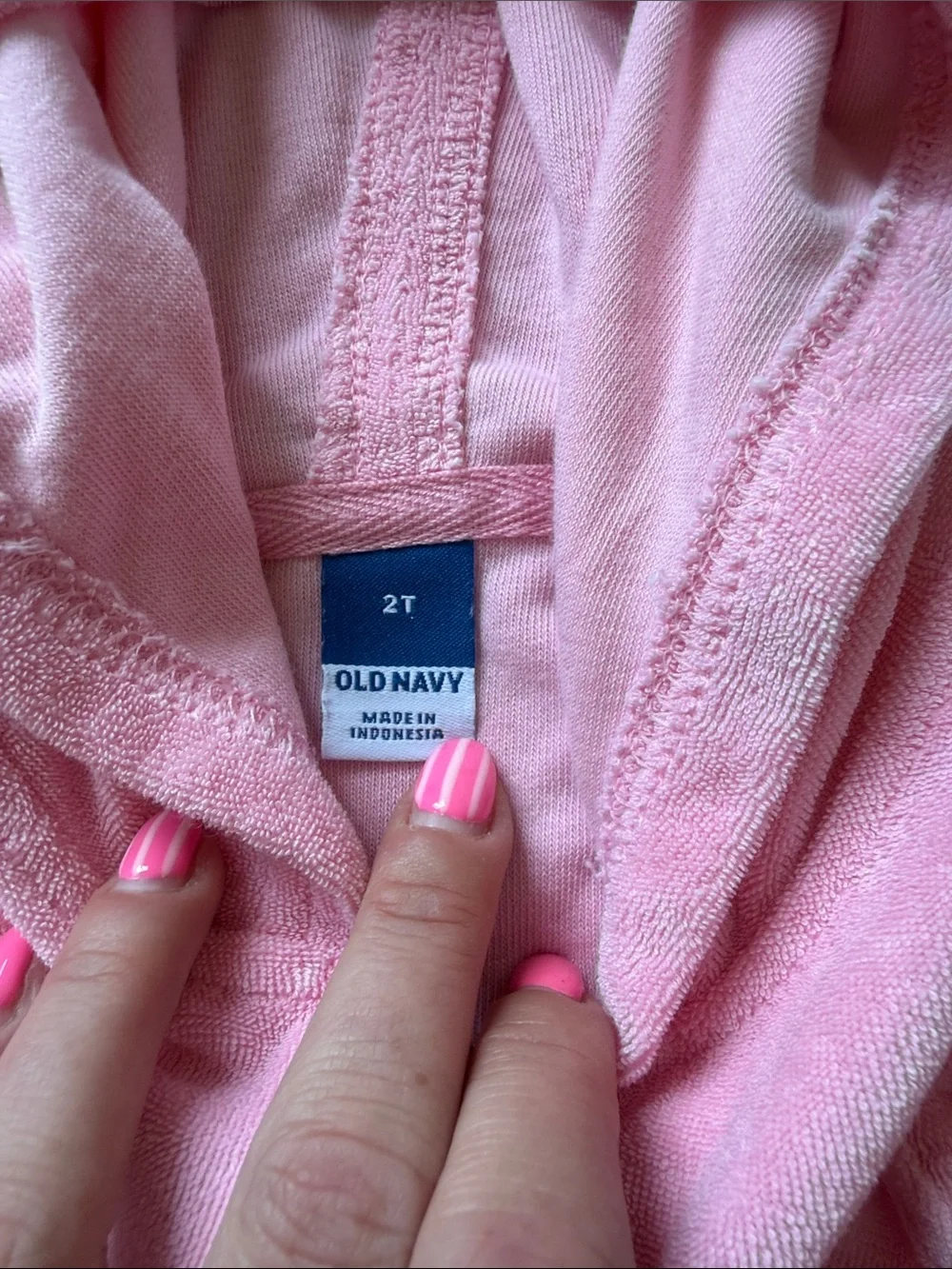 Old Navy Pink Hooded Kids Swim Coverup